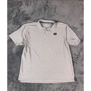 Vintage Disney Mickey Mouse Walt Disney World Polo Shirt Gray Embroidered XXL